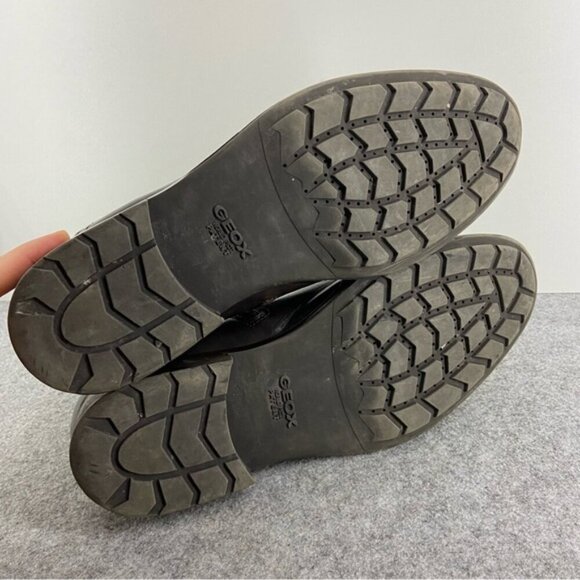 Geox Men’s Brown Leather Western Dress Shoe Ankle Boot Size 43.5 or US 10-10.5 - Picture 8 of 12